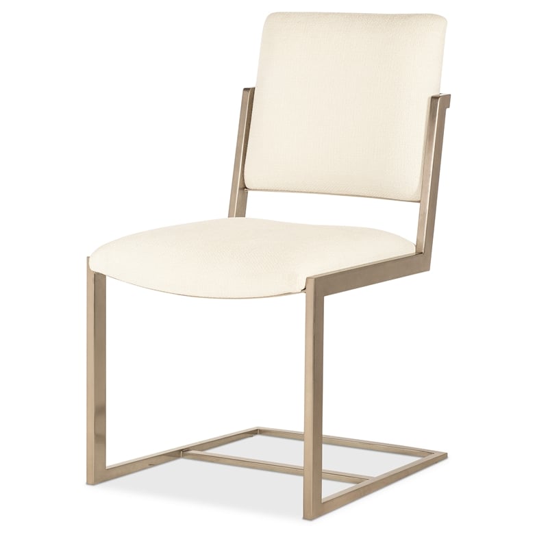 Beaumont Lane Modern / Contemporary Metal Chair in Beige Wood Finish