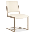 Beaumont Lane Modern / Contemporary Metal Chair in Beige Wood Finish