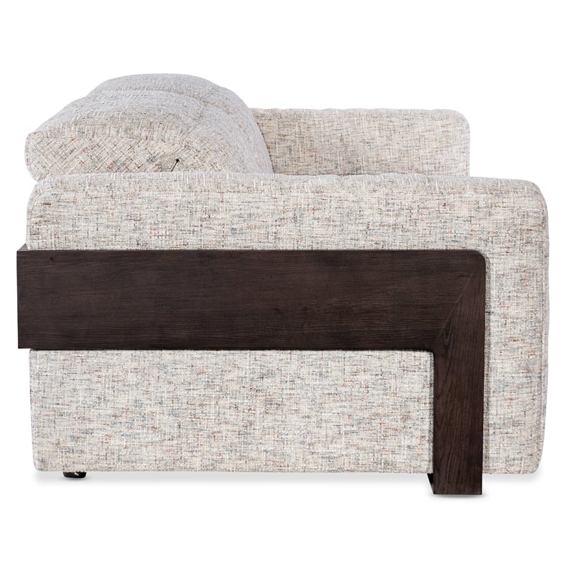 Beaumont Lane Power 2 Seat Sofa with Power Headrest with Cream Fabric