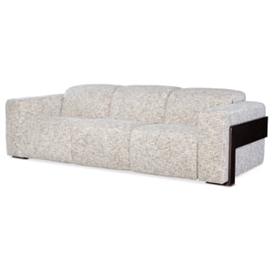 Beaumont Lane Power Sofa with Power Headrest with Cream Fabric