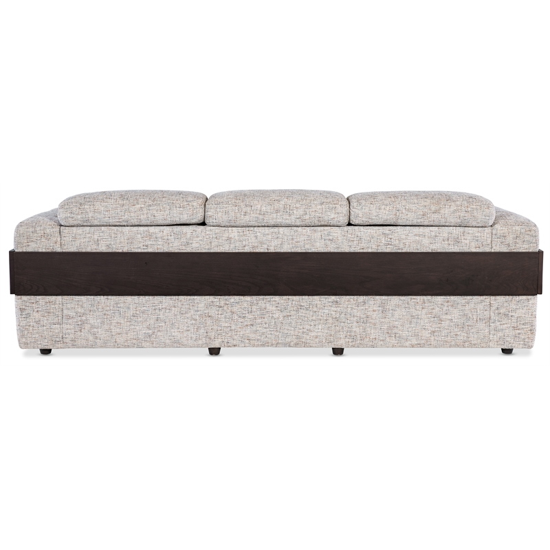 Beaumont Lane Power Sofa with Power Headrest with Cream Fabric
