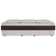 Beaumont Lane Power Sofa with Power Headrest with Cream Fabric