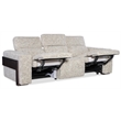 Beaumont Lane Power Sofa with Power Headrest with Cream Fabric