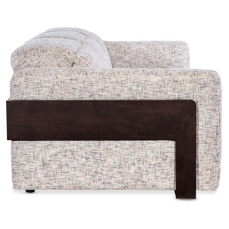 Beaumont Lane Power Sofa with Power Headrest with Cream Fabric