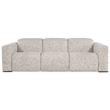 Beaumont Lane Power Sofa with Power Headrest with Cream Fabric