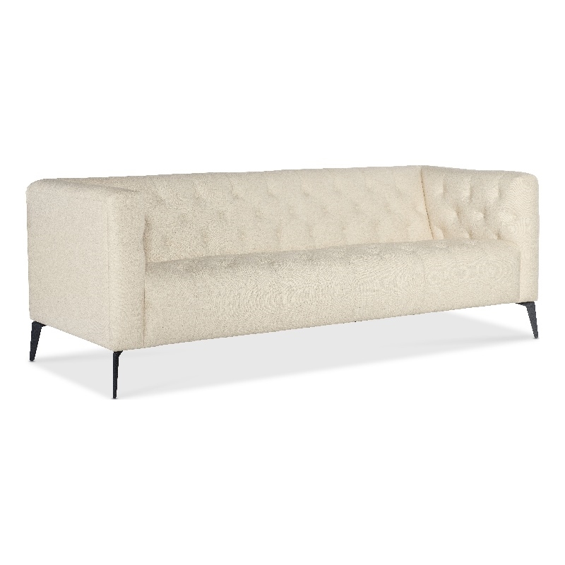 Beaumont Lane Modern Traditional Stationary Sofa with Beige Fabric
