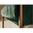 Beaumont Lane Contemporary Tufted Accent Chair with Green Fabric