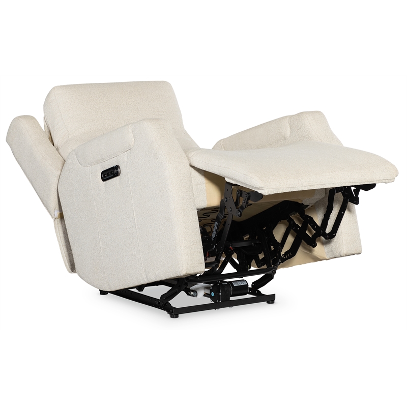 Beaumont Lane Cream Zero Gravity Power Recliner with Power Headrest & Lumbar