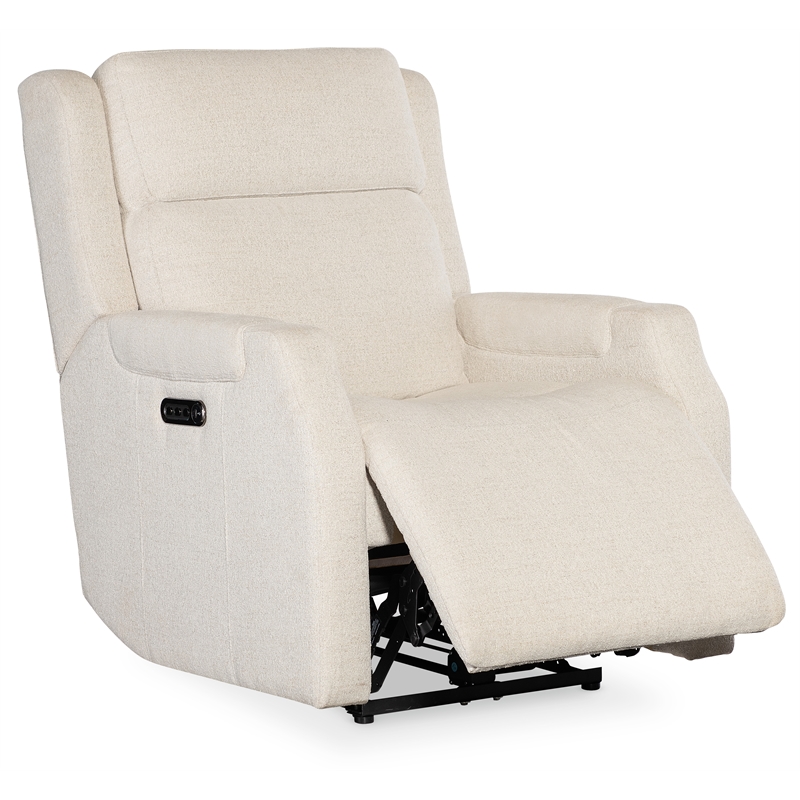 Beaumont Lane Cream Zero Gravity Power Recliner with Power Headrest & Lumbar