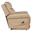 Beaumont Lane Beige Leather Power Recliner with Power Headrest & Lumbar & Lift