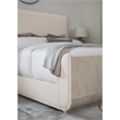 Beaumont Lane Modern Queen Beige Fabric Upholstered Panel Bed