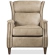 Beaumont Lane Lansing Power Recliner with Power Headrest in Beige Leather