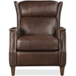 Beaumont Lane Lansing Power Recliner with Power Headrest in Brown Leather