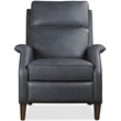 Beaumont Lane Wrenn Power Recliner with Power Headrest in Blue Leather