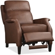 Beaumont Lane Wrenn Power Recliner with Power Headrest in Brown Leather