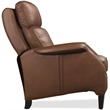 Beaumont Lane Wrenn Power Recliner with Power Headrest in Brown Leather