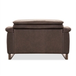 Beaumont Lane Power Recliner with Power Headrest in Brown Leather
