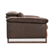 Beaumont Lane Power Recliner with Power Headrest in Brown Leather