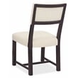 Beaumont Lane Transitional Upholstered Side Chair in Beige Wood