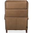 Beaumont Lane Power Recliner with Pop-Up Headrest in Brown Leather