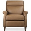 Beaumont Lane Power Recliner with Pop-Up Headrest in Brown Leather