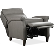 Beaumont Lane Power Recliner with Pop-Up Headrest in Gray Leather