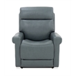 Beaumont Lane Lift Chair with Power Recline Headrest and Lumbar in Blue Leather
