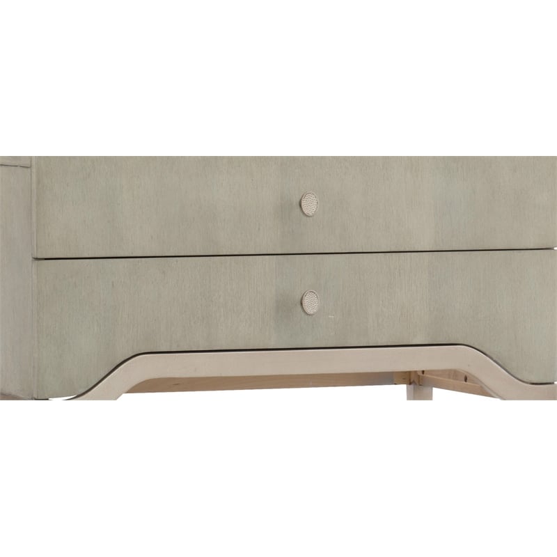 Beaumont Lane Set of 5 King Upholstered Bed & Dresser & Mirror & Nightstands