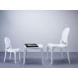 Beaumont Lane Modern Polycarbonate Stackable Baby Chair in Glossy White