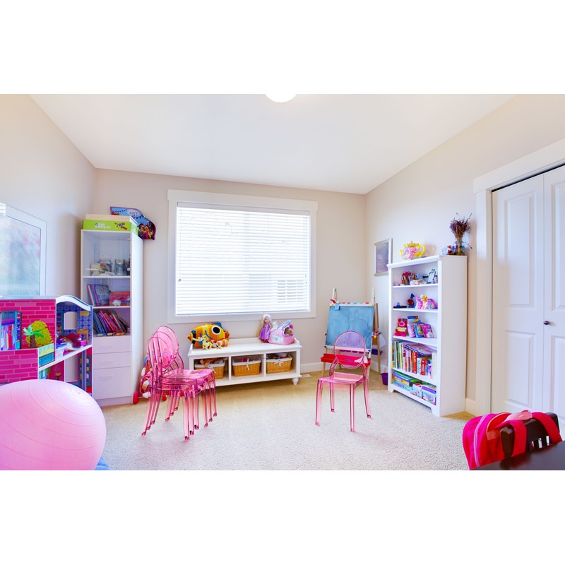 Beaumont Lane Modern Polycarbonate Stackable Baby Chair in Transparent Pink