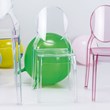 Beaumont Lane Modern Polycarbonate Stackable Baby Chair in Transparent Clear