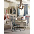 Beaumont Lane Transitional Spindle Back Wood Dining Chair in Blue Finish