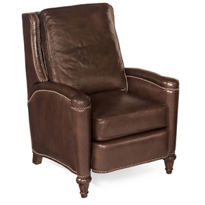Beaumont Lane Transitional Leather Manual Push Back Recliner