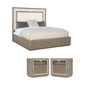 Beaumont Lane 3-Piece Bedroom Set of King Bed and 2 Nightstands