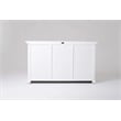 Beaumont Lane Solid Mahogany Sideboard with 3 Doors and 3 Drawers in Pure White