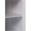Beaumont Lane Solid Mahogany Display Buffet with 2 Glass Doors in Pure White
