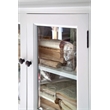 Beaumont Lane Solid Mahogany Display Buffet with 2 Glass Doors in Pure White