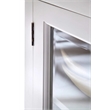 Beaumont Lane Solid Mahogany Display Buffet with 2 Glass Doors in Pure White
