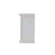 Beaumont Lane Mahogany Wood Bedside 3 Drawer Unit in Classic White