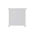 Beaumont Lane Mahogany Wood Bedside 3 Drawer Unit in Classic White