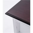 Beaumont Lane Mahogany Wood Bedside 3 Drawer Unit in White Distress & Deep Brown