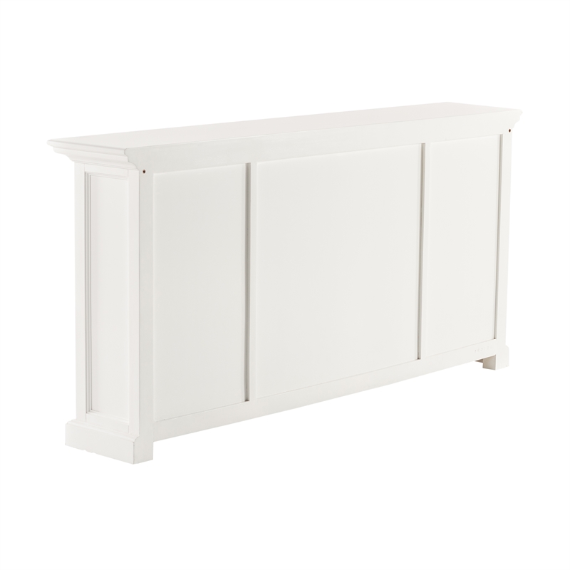 Beaumont Lane Mahogany Wood Buffet Console Table with 3 Drawers in White