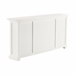 Beaumont Lane Mahogany Wood Buffet Console Table with 3 Drawers in White