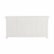 Beaumont Lane Mahogany Wood Buffet Console Table with 3 Drawers in White