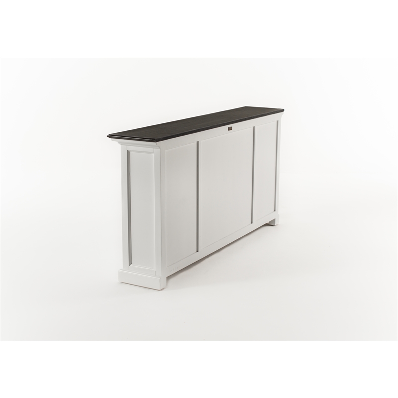 Beaumont Lane Buffet Console Table with 3 Drawers in White and Black