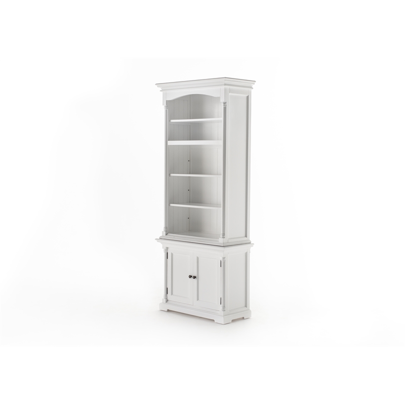 Beaumont Lane Single-Bay Hutch Unit with Adjustable Shelving in White