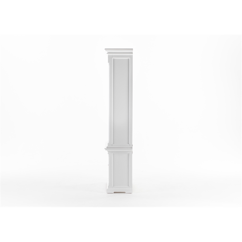Beaumont Lane Single-Bay Hutch Unit with Adjustable Shelving in White