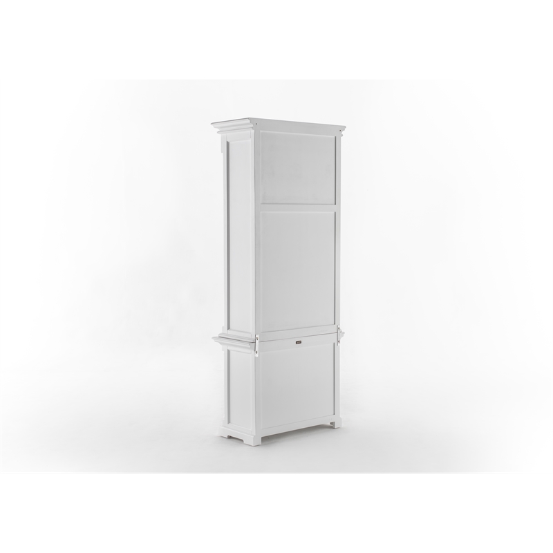 Beaumont Lane Single-Bay Hutch Unit with Adjustable Shelving in White