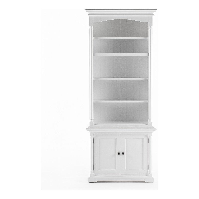 Beaumont Lane Single-Bay Hutch Unit with Adjustable Shelving in White