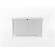Beaumont Lane Plantation Mahogany Buffet with 4 Doors in White
